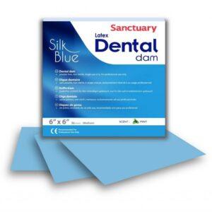 Sanctuary SILK BLUE 6X6 DENTAL DAM